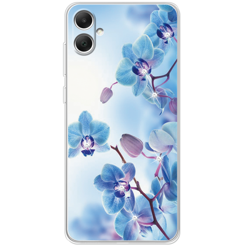 Чехол со стразами Samsung Galaxy A05 (A055) Orchids