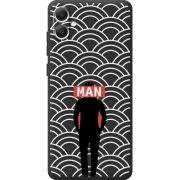 Черный чехол BoxFace Samsung Galaxy A05 (A055) Man Pattern