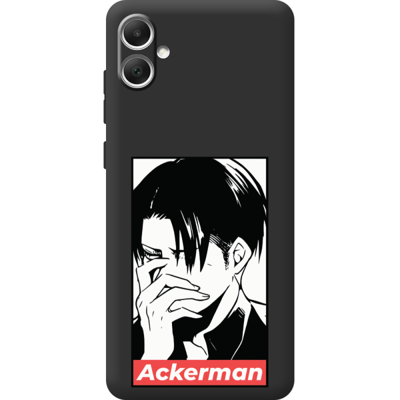Черный чехол BoxFace Samsung Galaxy A05 (A055) Attack On Titan - Ackerman