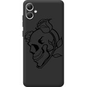 Черный чехол BoxFace Samsung Galaxy A05 (A055) Skull and Roses