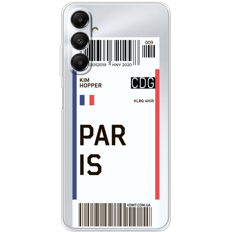 Прозрачный чехол BoxFace Samsung Galaxy A05s (A057) Ticket Paris