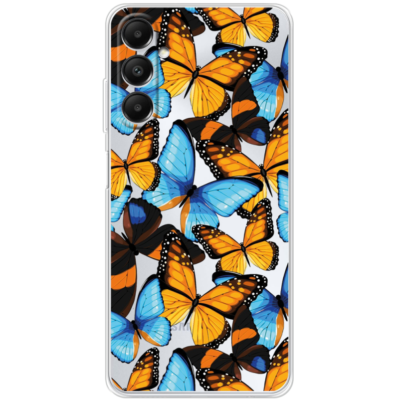 Прозрачный чехол BoxFace Samsung Galaxy A05s (A057) Butterfly Morpho