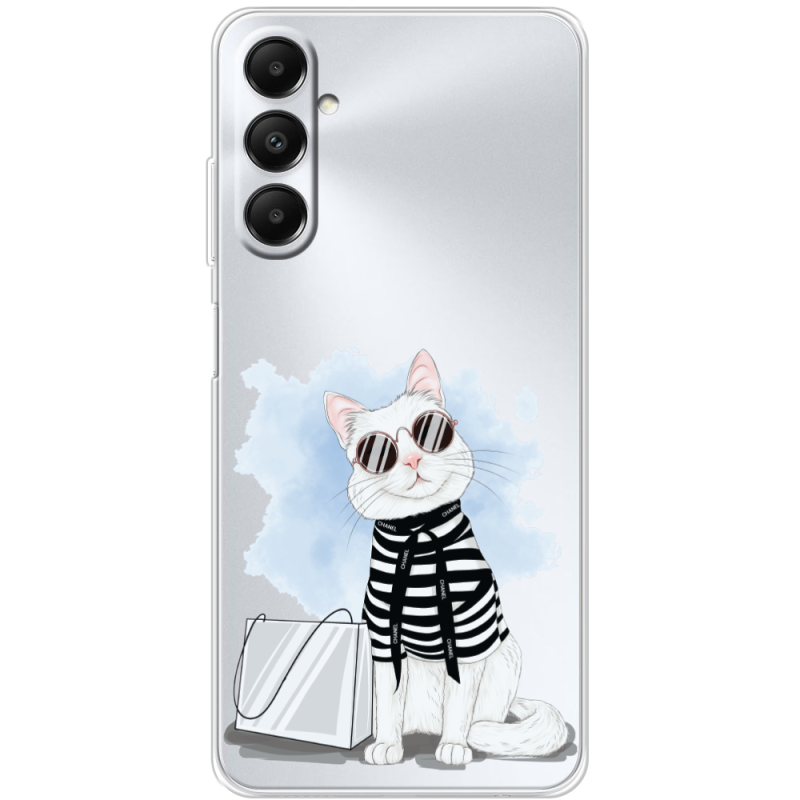 Прозрачный чехол BoxFace Samsung Galaxy A05s (A057) Cat Style
