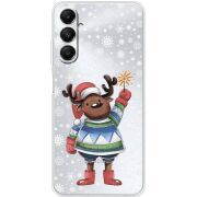 Прозрачный чехол BoxFace Samsung Galaxy A05s (A057) Christmas Deer with Snow