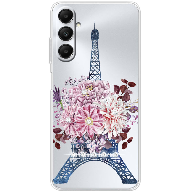 Чехол со стразами BoxFace Samsung Galaxy A05s (A057) Eiffel Tower