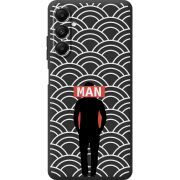 Черный чехол BoxFace Samsung Galaxy A05s (A057) Man Pattern