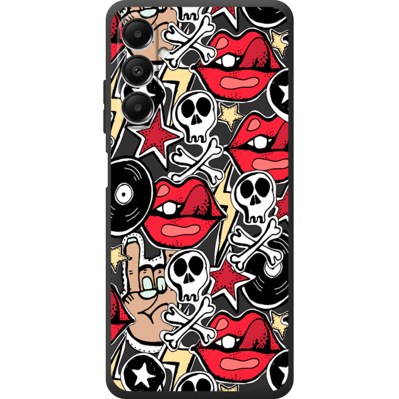 Черный чехол BoxFace Samsung Galaxy A05s (A057) Rock Graffiti