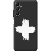 Черный чехол BoxFace Samsung Galaxy A05s (A057) Білий хрест ЗСУ