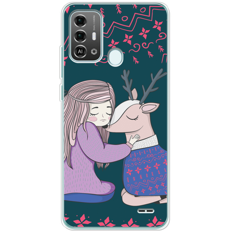 Чехол BoxFace ZTE Blade A53 Pro Girl and deer