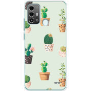 Чехол BoxFace ZTE Blade A53 Pro L-green Cacti