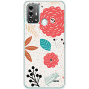 Чехол BoxFace ZTE Blade A53 Pro Line Flowers