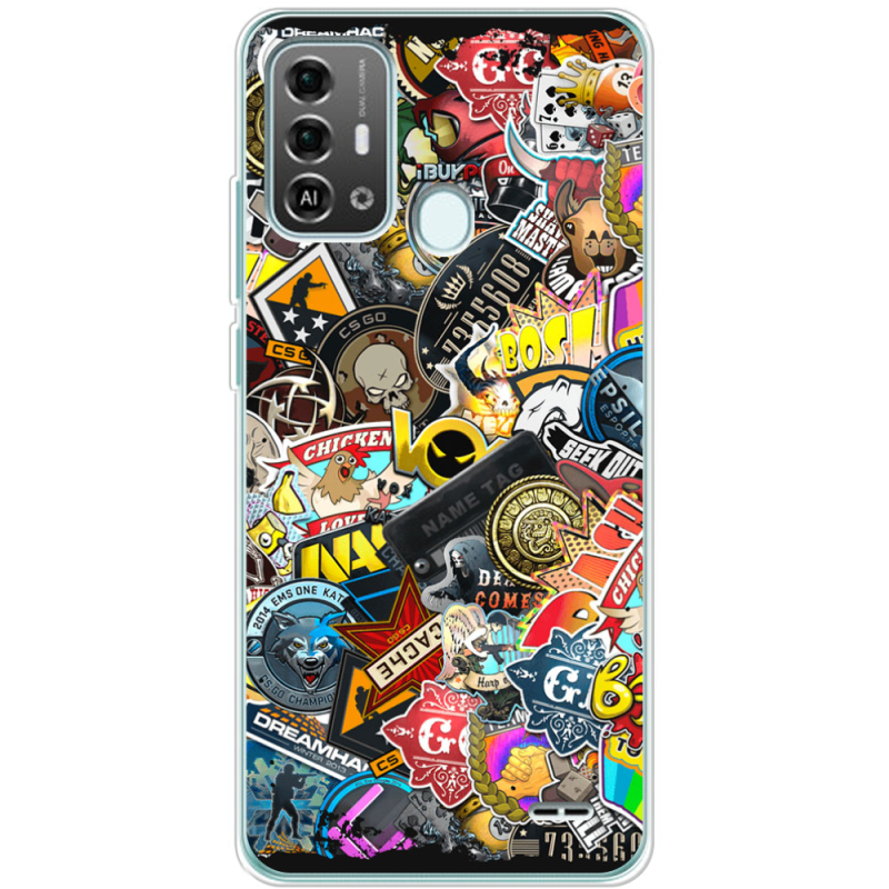 Чехол BoxFace ZTE Blade A53 Pro CS:Go Stickerbombing