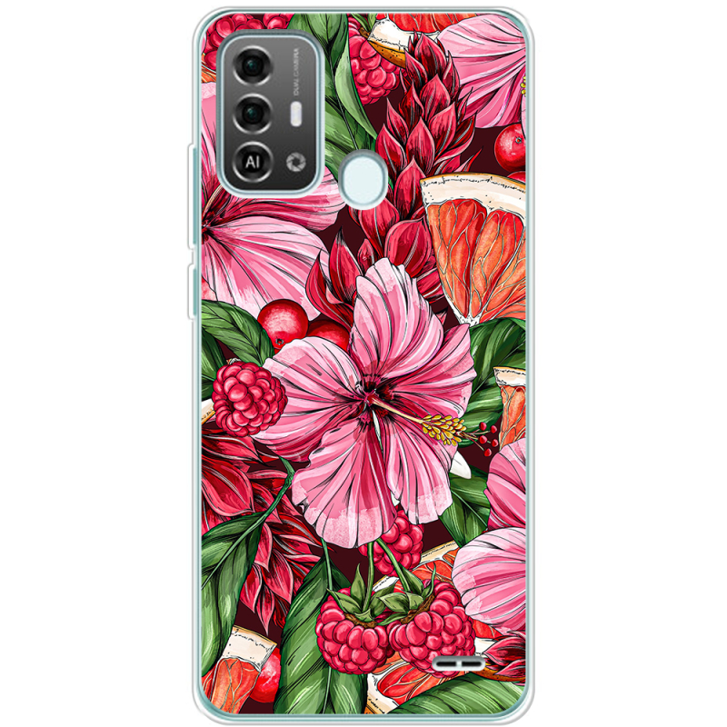 Чехол BoxFace ZTE Blade A53 Pro Tropical Flowers