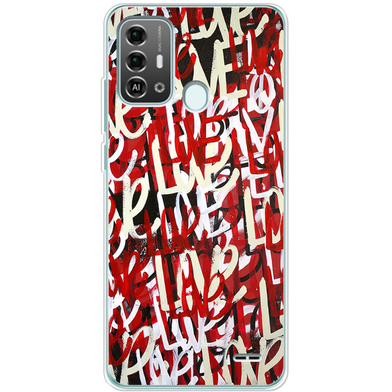 Чехол BoxFace ZTE Blade A53 Pro Love Graffiti