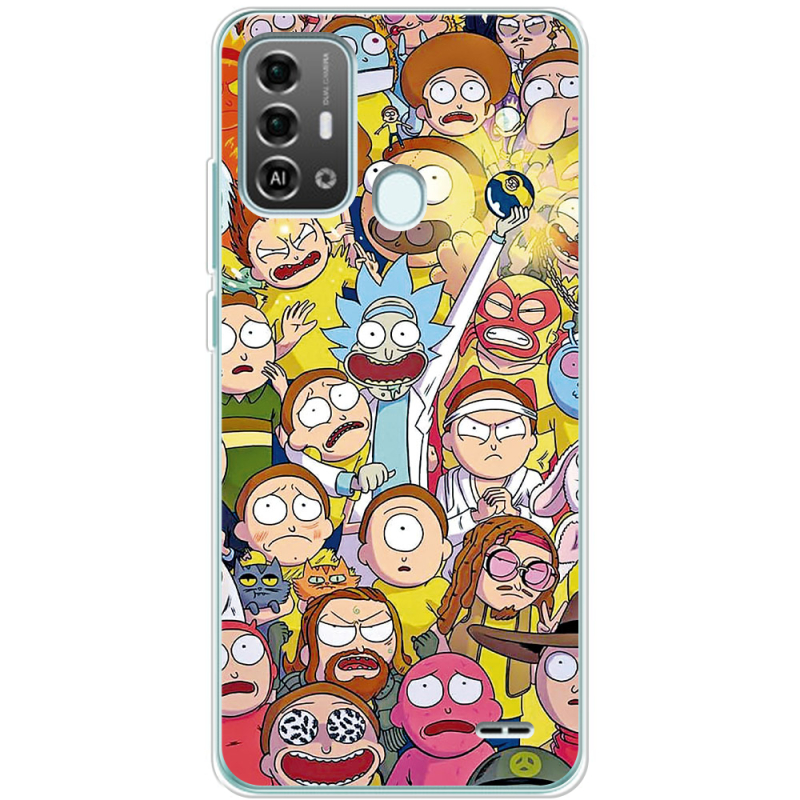 Чехол BoxFace ZTE Blade A53 Pro Rick and Morty