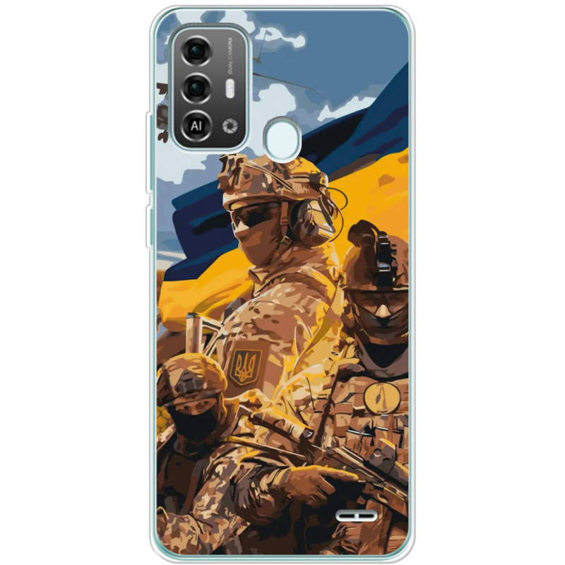 Чехол BoxFace ZTE Blade A53 Pro Воїни ЗСУ