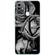 Чехол BoxFace ZTE Blade A53 Pro Black and White Roses