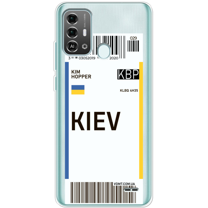 Прозрачный чехол BoxFace ZTE Blade A53 Pro Ticket Kiev