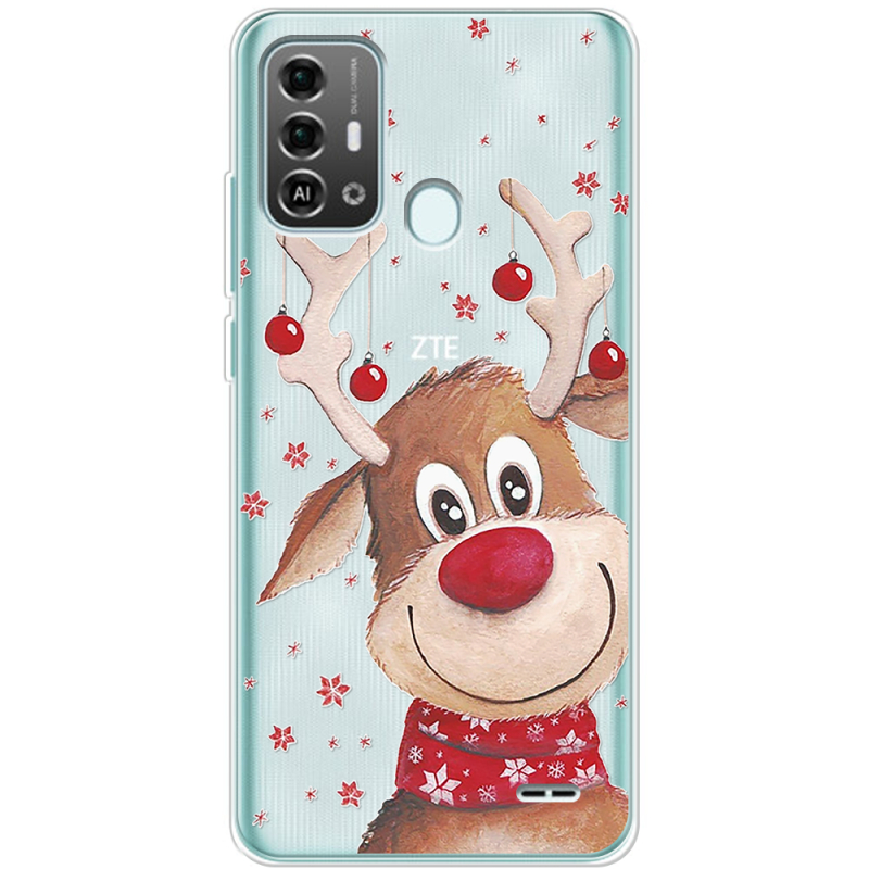 Прозрачный чехол BoxFace ZTE Blade A53 Pro Winter Deer