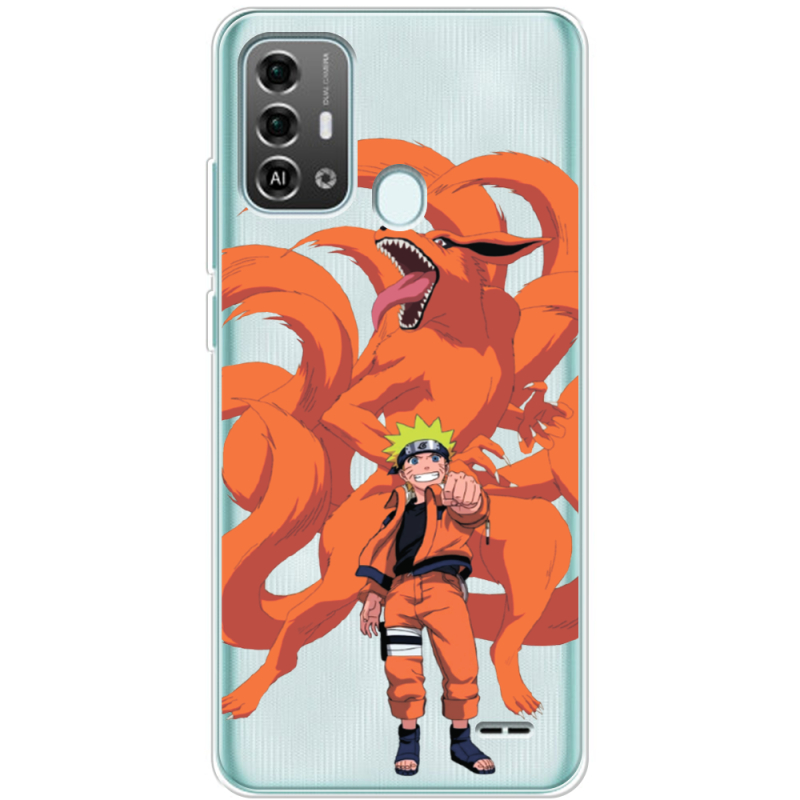 Прозрачный чехол BoxFace ZTE Blade A53 Pro Naruto and Kurama