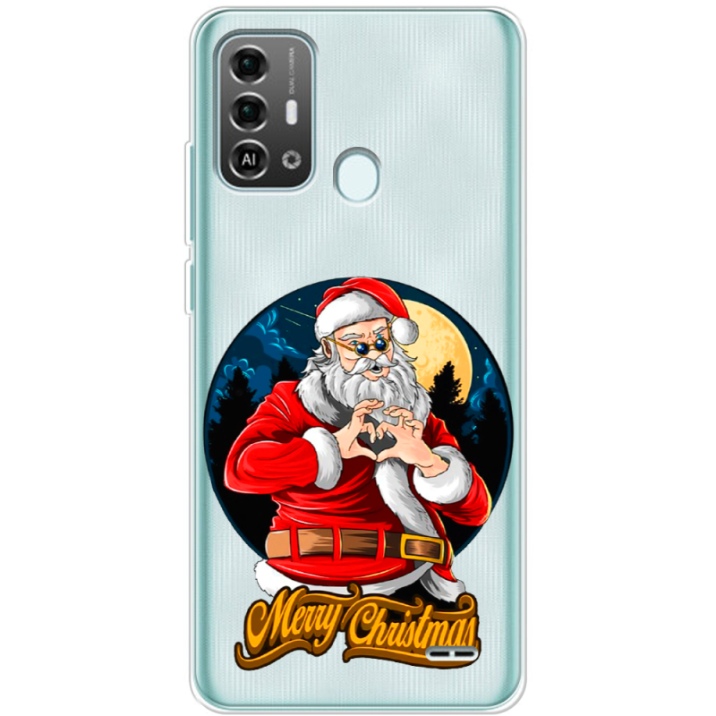 Прозрачный чехол BoxFace ZTE Blade A53 Pro Cool Santa