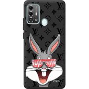 Черный чехол BoxFace ZTE Blade A53 Pro looney bunny