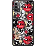 Черный чехол BoxFace ZTE Blade A53 Pro Rock Graffiti