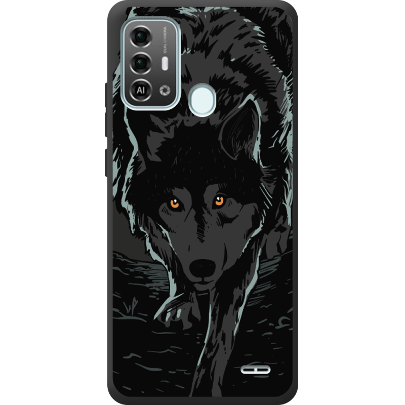 Черный чехол BoxFace ZTE Blade A53 Pro Wolf