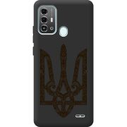 Черный чехол BoxFace ZTE Blade A53 Pro Ukrainian Trident