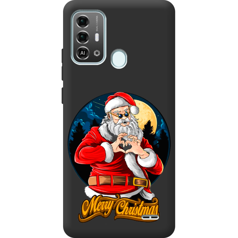 Черный чехол BoxFace ZTE Blade A53 Pro Cool Santa