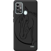 Черный чехол BoxFace ZTE Blade A53 Pro Horse