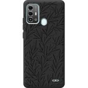 Черный чехол BoxFace ZTE Blade A53 Pro Leaves