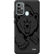 Черный чехол BoxFace ZTE Blade A53 Pro Grizzly Bear