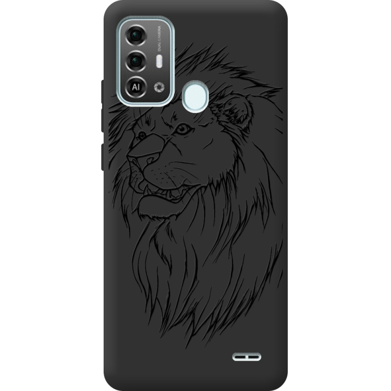 Черный чехол BoxFace ZTE Blade A53 Pro Lion