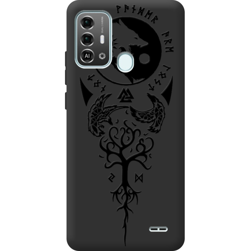 Черный чехол BoxFace ZTE Blade A53 Pro Hugin and Munin