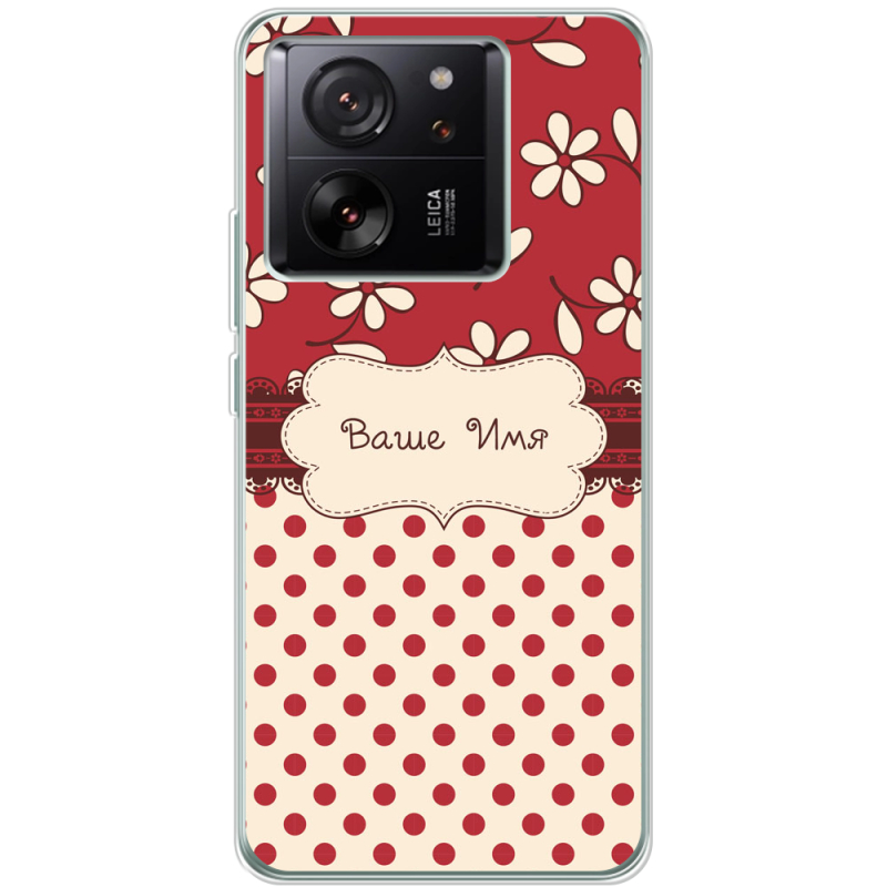 Чехол BoxFace Xiaomi 13T Именной Polka Dots