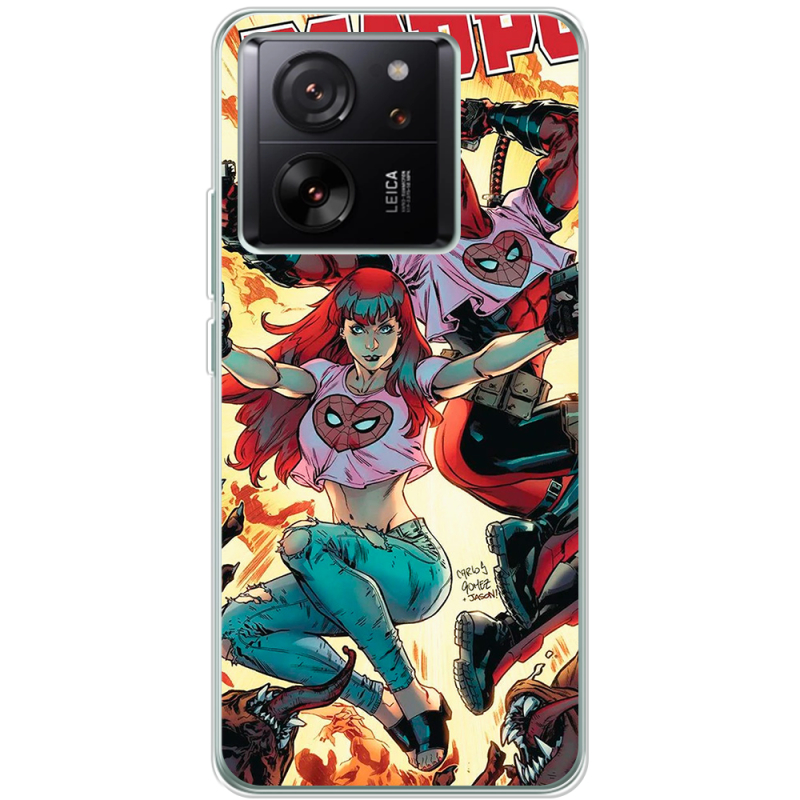 Чехол BoxFace Xiaomi 13T Deadpool and Mary Jane