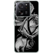 Чехол BoxFace Xiaomi 13T Black and White Roses