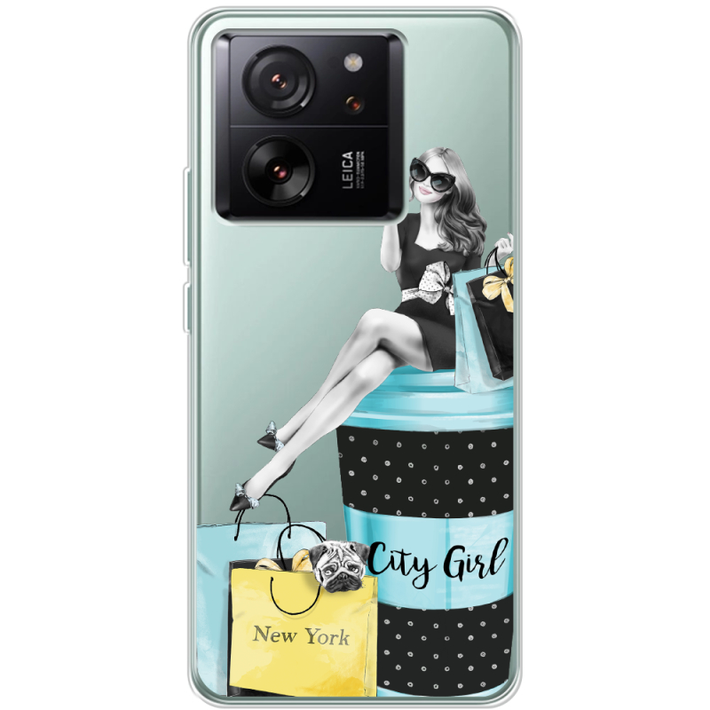 Прозрачный чехол BoxFace Xiaomi 13T City Girl