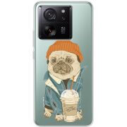 Прозрачный чехол BoxFace Xiaomi 13T Dog Coffeeman