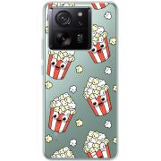 Прозрачный чехол BoxFace Xiaomi 13T с 3D-глазками Popcorn