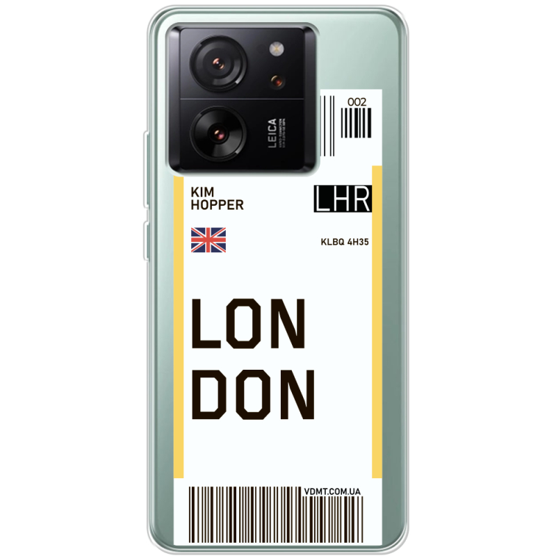 Прозрачный чехол BoxFace Xiaomi 13T Ticket London