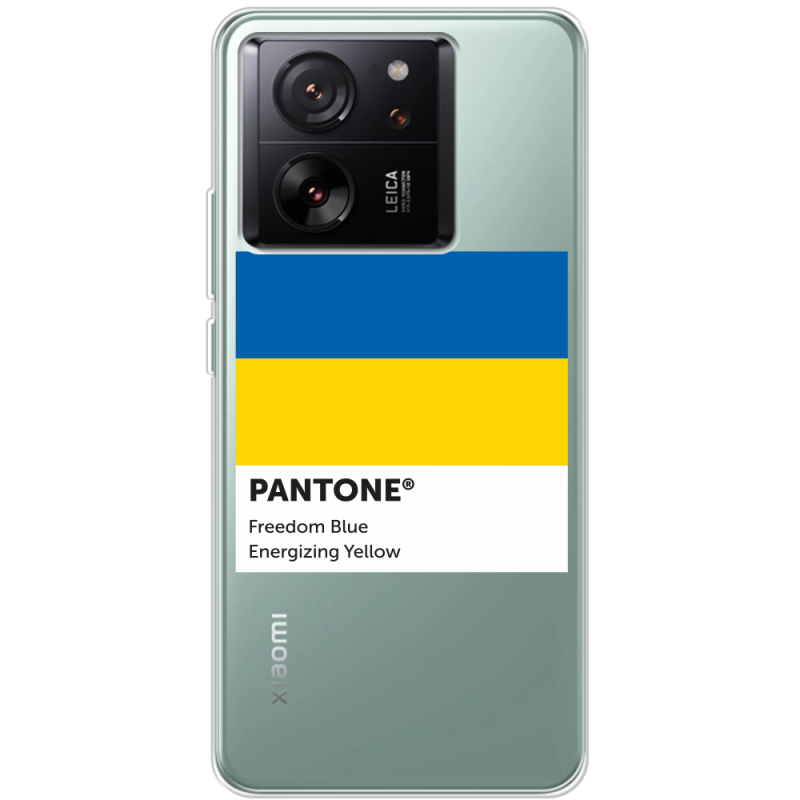 Прозрачный чехол BoxFace Xiaomi 13T Pantone вільний синій