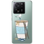 Прозрачный чехол BoxFace Xiaomi 13T Segull in Cofee Pool