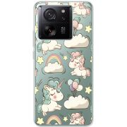 Прозрачный чехол BoxFace Xiaomi 13T Unicorns