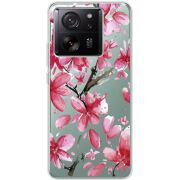 Прозрачный чехол BoxFace Xiaomi 13T Pink Magnolia