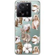 Прозрачный чехол BoxFace Xiaomi 13T Cotton and Rabbits