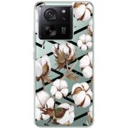 Прозрачный чехол BoxFace Xiaomi 13T Cotton flowers