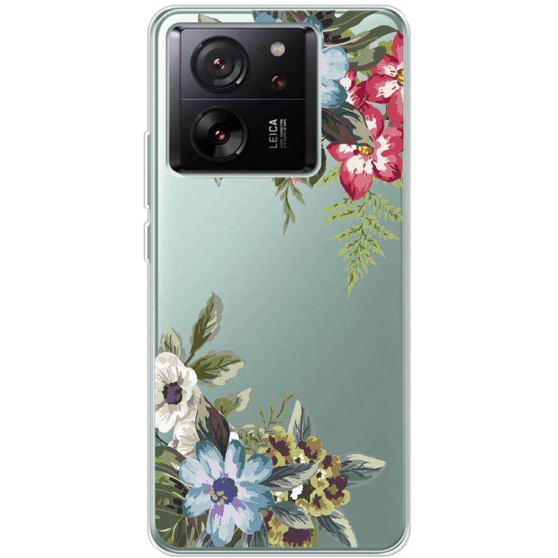 Прозрачный чехол BoxFace Xiaomi 13T Floral