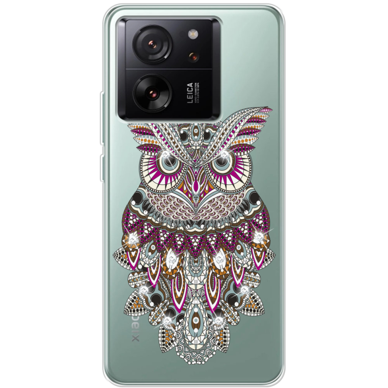 Чехол BoxFace со стразами Xiaomi 13T Owl